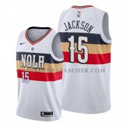 Maillot New Orleans Pelicans Frank Jackson Earned Blanc