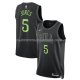 Maillot New Orleans Pelicans Herbert Jones NO 5 Ville 2023-24 Noir