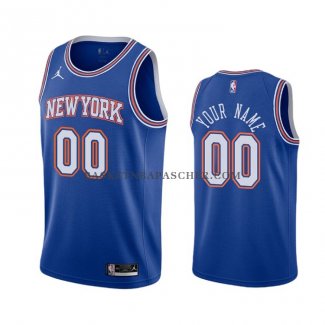 Maillot New York Knicks Personnalise Statement 2020-21 Bleu