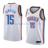 Maillot Oklahoma City Thunder Kyle Singler Association 2018 Blan Maillot Oklahoma City Thunder Kyle Singler Association 2018 Blan