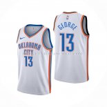 Maillot Oklahoma City Thunder Paul George NO 13 Association Blanc Maillot Oklahoma City Thunder Paul George NO 13 Association Blanc