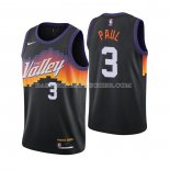 Maillot Phoenix Suns Chris Paul Ville 2020-21 Noir Maillot Phoenix Suns Chris Paul Ville 2020-21 Noir
