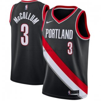 Maillot Portland Trail Blazers C.j. Mccollum 2017-18 Noir