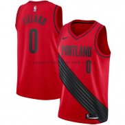 Maillot Portland Trail Blazers Damian Lillard 2017-18 Rouge