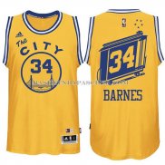 Maillot Retro City Bus Golden State Warriors Barnes Jaune