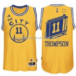 Maillot Retro City Bus Golden State Warriors Thompson Jaune