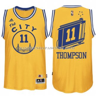 Maillot Retro City Bus Golden State Warriors Thompson Jaune