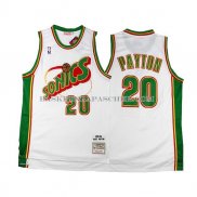 Maillot Retro Seattle Supersonics Payton Blanc