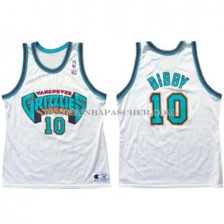 Maillot Retro Vancouver Memphis Grizzlies Bibby Blanc