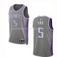 Maillot Sacramento Kings De'aaron Fox NO 5 Ville 2022-23 Gris