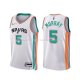 Maillot San Antonio Spurs Dejounte Murray NO 5 Ville 2021-22 Blanc
