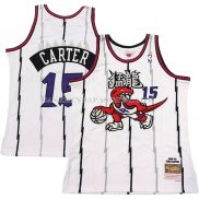 Maillot Tornto Raptors Vince Carter NO 15 Mitchell & Ness 1998-99 Blanc2