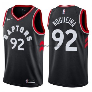 Maillot Toronto Raptors Lucas Nogueira Statehombret 2017-18 Noir