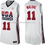 Maillot USA 1992 Malone Blanc