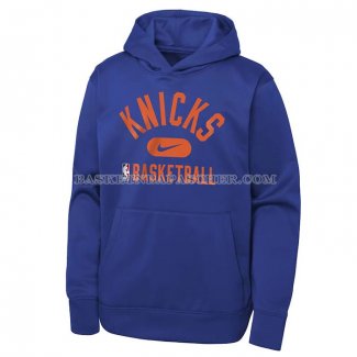 Veste a Capuche New York Knicks Performance Practice 2021-22 Bleu