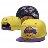 Casquette Los Angeles Lakers Lebron James & Kobe Bryant 9FIFTY Snapback Amarill