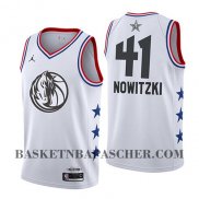 Maillot All Star 2019 Dallas Mavericks Dirk Nowitzki Blanc