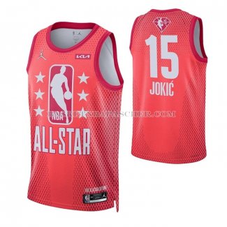 Maillot All Star 2022 Denver Nuggets Nikola Jokic NO 15 Marron