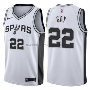 Maillot Authentique San Antonio Spurs Gay 2017-18 Blanc