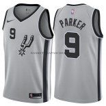 Maillot Authentique San Antonio Spurs Parker 2017-18 Gris