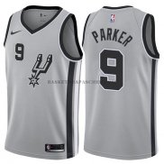 Maillot Authentique San Antonio Spurs Parker 2017-18 Gris