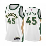 Maillot Boston Celtics Dalano Banton NO 45 Ville 2023-24 Blanc