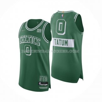 Maillot Boston Celtics Jayson Tatum NO 0 Ville Authentique Vert