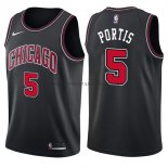 Maillot Chicago Bulls Bobby Portis Statehombret 2017-18 Noir