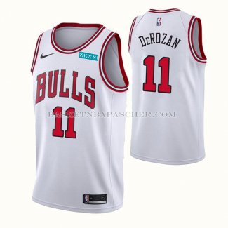 Maillot Chicago Bulls Demar Derozan NO 11 Association 2021 Blanc