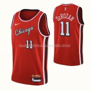 Maillot Chicago Bulls Demar Derozan NO 11 Ville 2021-22 Rouge
