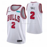 Maillot Chicago Bulls Lonzo Ball NO 2 Association 2021 Blanc