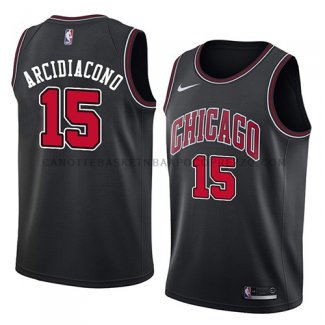 Maillot Chicago Bulls Ryan Arcidiacono Statement 2018 Noir Rouge