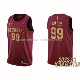 Maillot Cleveland Cavaliers Ricky Rubio NO 99 Icon 2022-23 Rouge
