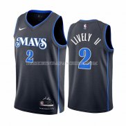 Maillot Dallas Mavericks Dereck Lively II NO 2 Ville 2023-24 Bleu