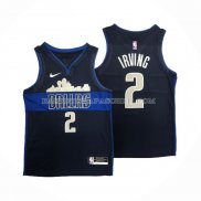 Maillot Dallas Mavericks Kyrie Irving NO 2 Statement Bleu