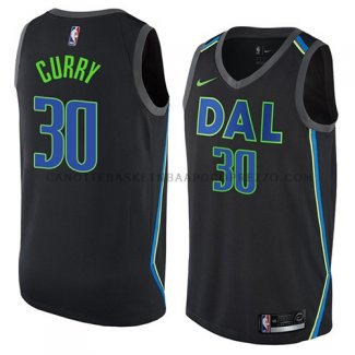 Maillot Dallas Mavericks Seth Curry Ciudad 2018 Noir