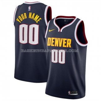 Maillot Denver Nuggets Personnalise Icon 2020-21 Bleu