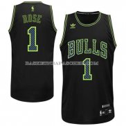 Maillot Electricite Mode Chicago Bulls Rose Noir