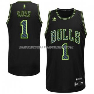 Maillot Electricite Mode Chicago Bulls Rose Noir