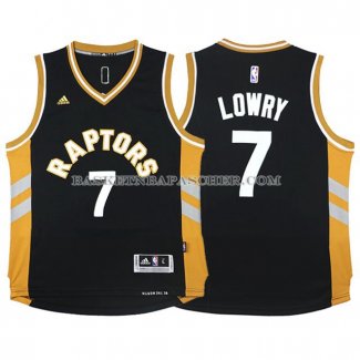 Maillot Enfant Toronto Raptors Lowry Noir