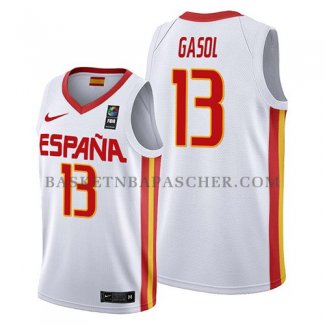 Maillot Espagne Marc Gasol 2019 FIBA Baketball World Cup Blanc