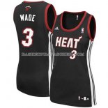 Maillot Femme Miami Heat Wade Noir