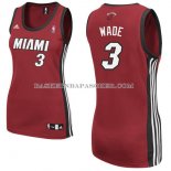 Maillot Femme Miami Heat Wade Rouge