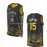 Maillot Golden State Warriors Gui Santos NO 15 Ville 2022-23 Noir