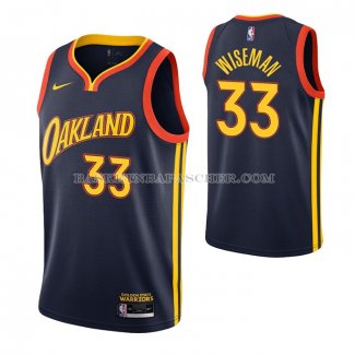 Maillot Golden State Warriors James Wiseman Ville 2020-21 Bleu