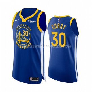 Maillot Golden State Warriors Stephen Curry NO 30 Icon Authentique Bleu