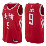Maillot Houston Rockets Zhou Qi Ciudad 2017-18 Rouge Maillot Houston Rockets Zhou Qi Ciudad 2017-18 Rouge