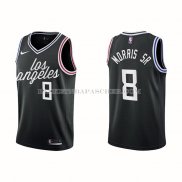 Maillot Los Angeles Clippers Marcus Morris Sr. NO 8 Ville 2022-23 Noir