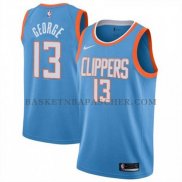 Maillot Los Angeles Clippers Paul George Ciudad 2019 Bleu