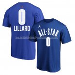 Maillot Manche Courte All Star 2023 Damian Lillard Bleu